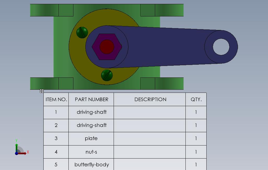 蝶形组件 Solidworks 2013 模型图纸免费下载 懒石网