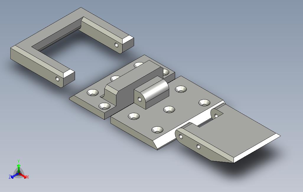 行李箱关闭kofferverschluss（带.step文件）