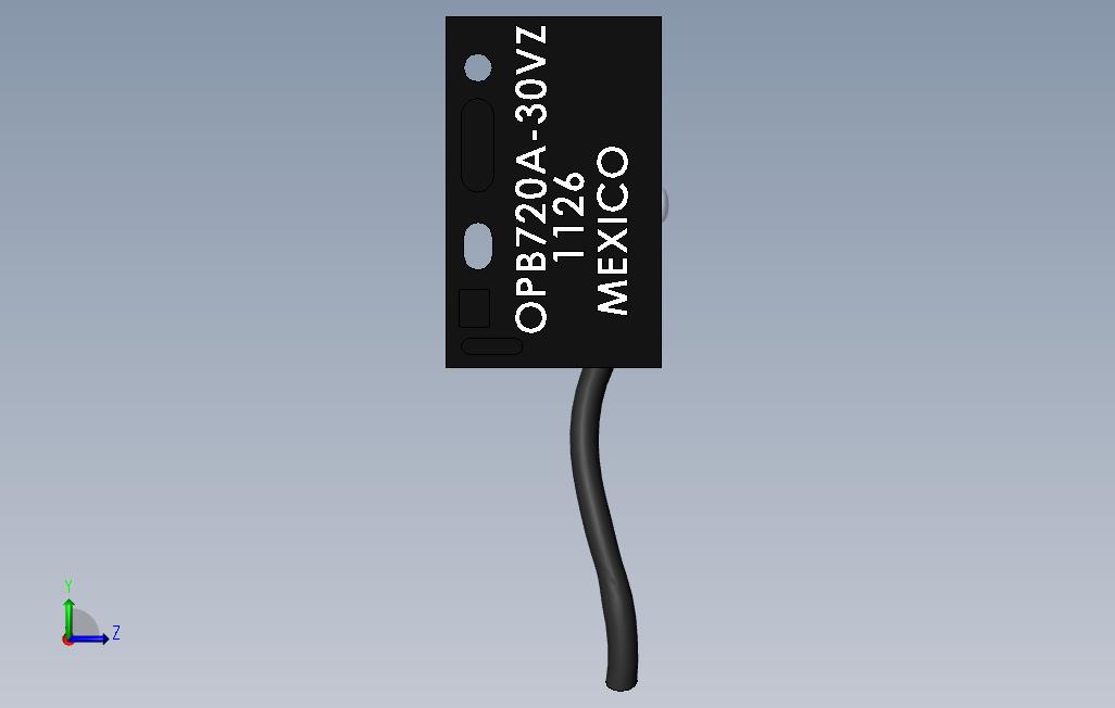 表OPB72A-3VZ 左侧视图