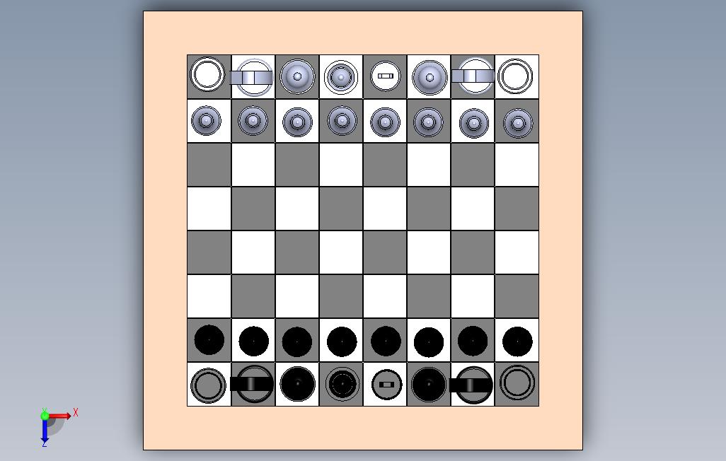 象棋 俯视图