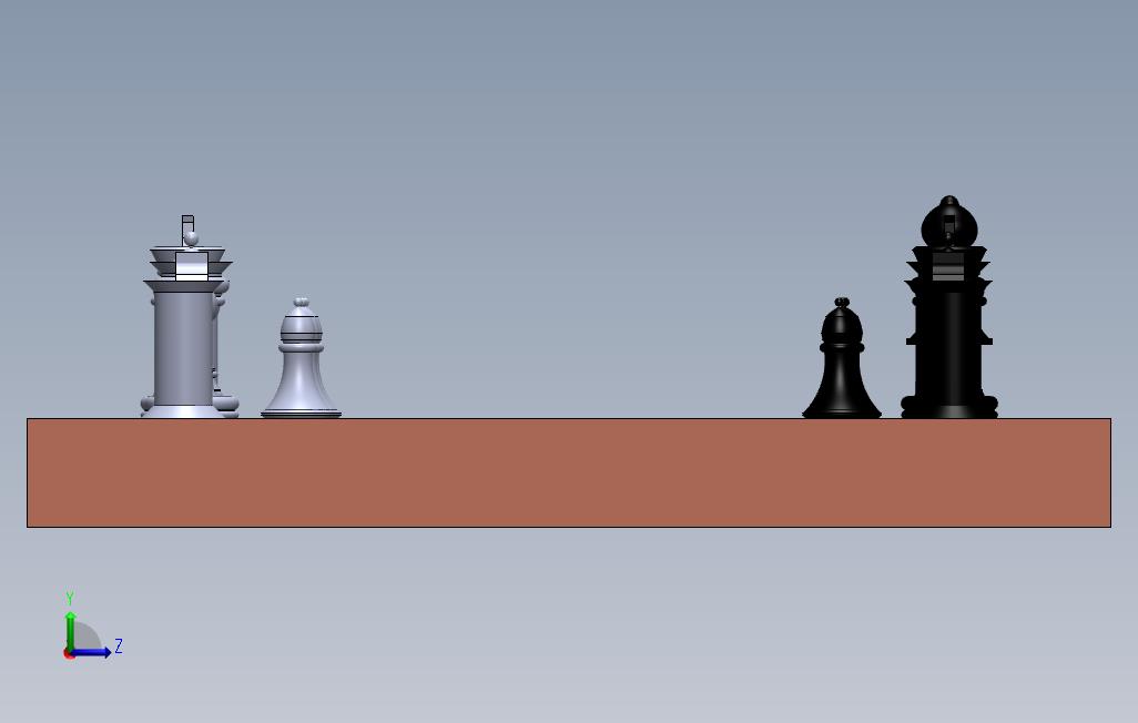 象棋 左侧视图