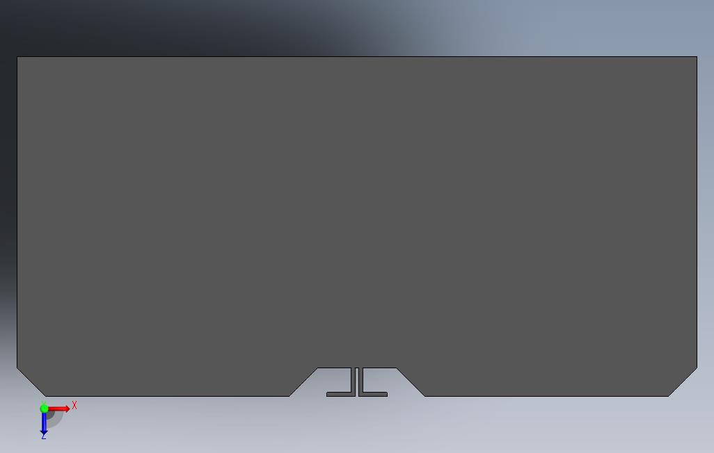 赫斯基内阁72x36x18 俯视图