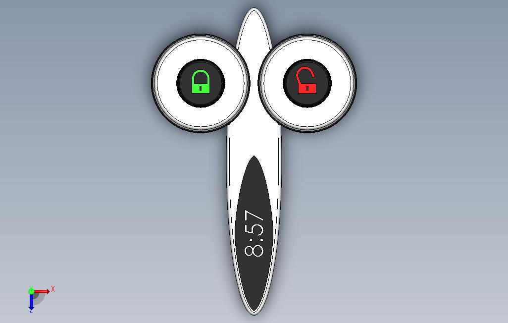 键Fob6 俯视图