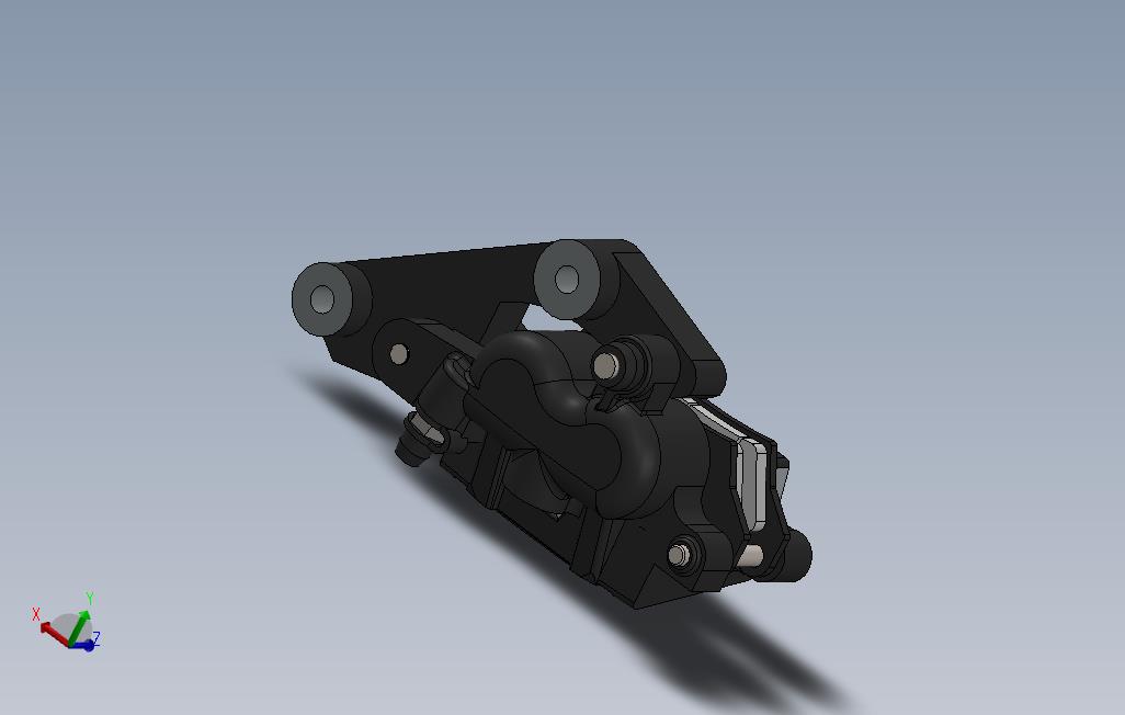 雅马哈R15制动卡钳_SOLIDWORKS 2017_模型图纸免费下载 – 懒石网