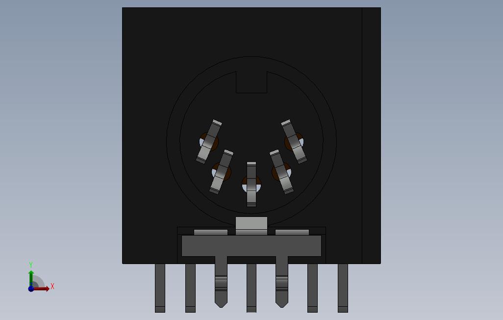 DIN5PCB插座90°