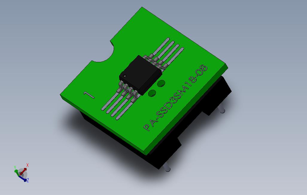 _8针SSOPMSOPTSSOP到适用于电子元件的DIP适配器PA-SSD3SM18-8