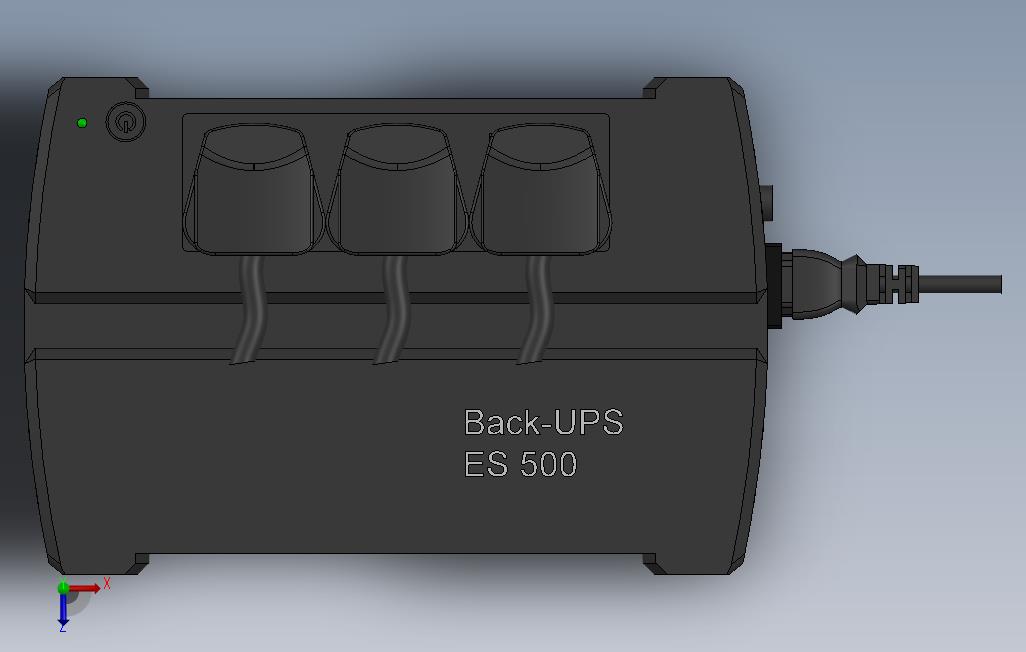 _APC备份-UPSES5VA23V 俯视图