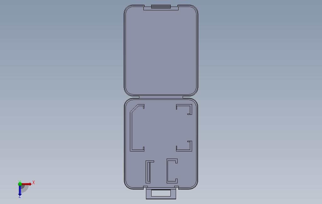 _Sd卡外壳注塑模具 俯视图