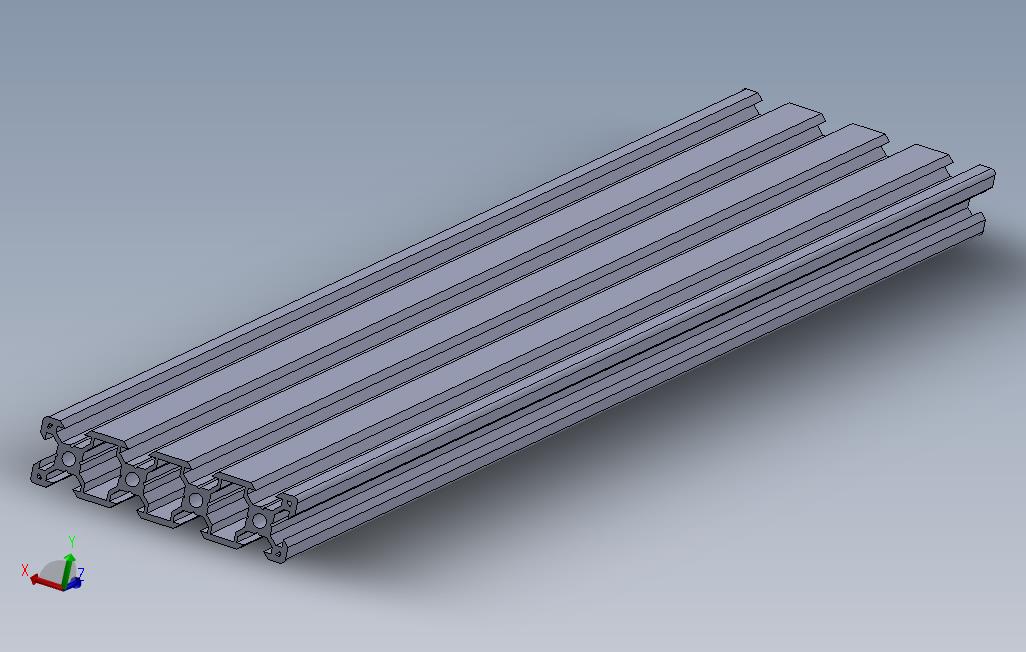 _V型槽2x8mm铝挤压