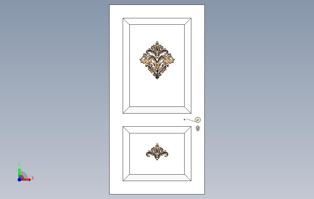 _内门设计-木雕门