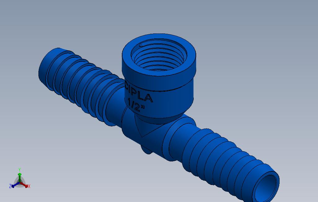 _塑料“T”连接-12（127mm）内部