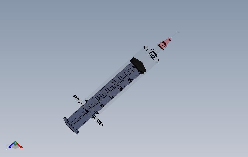 _带针医用注射器