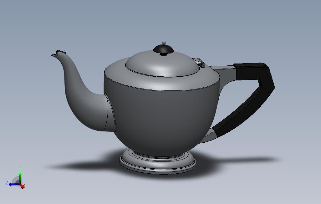_旧英式茶壶_SOLIDWORKS 2013_模型图纸免费下载 – 懒石网