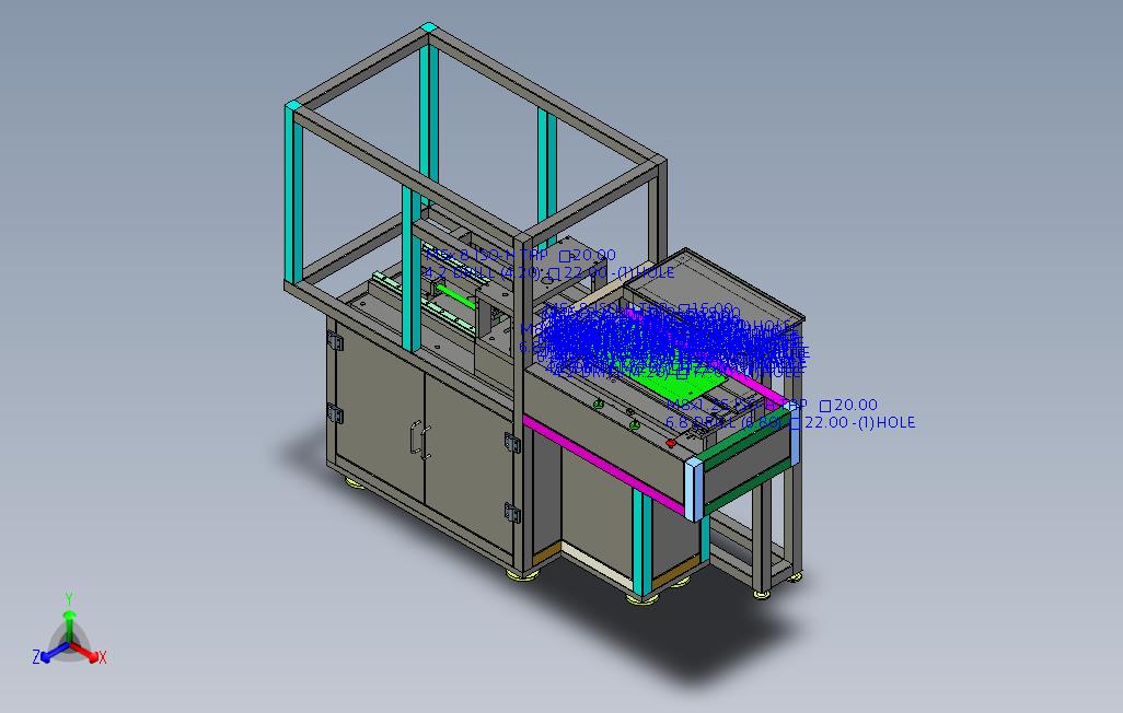 _61.线路板伺服冲孔机（PROE）