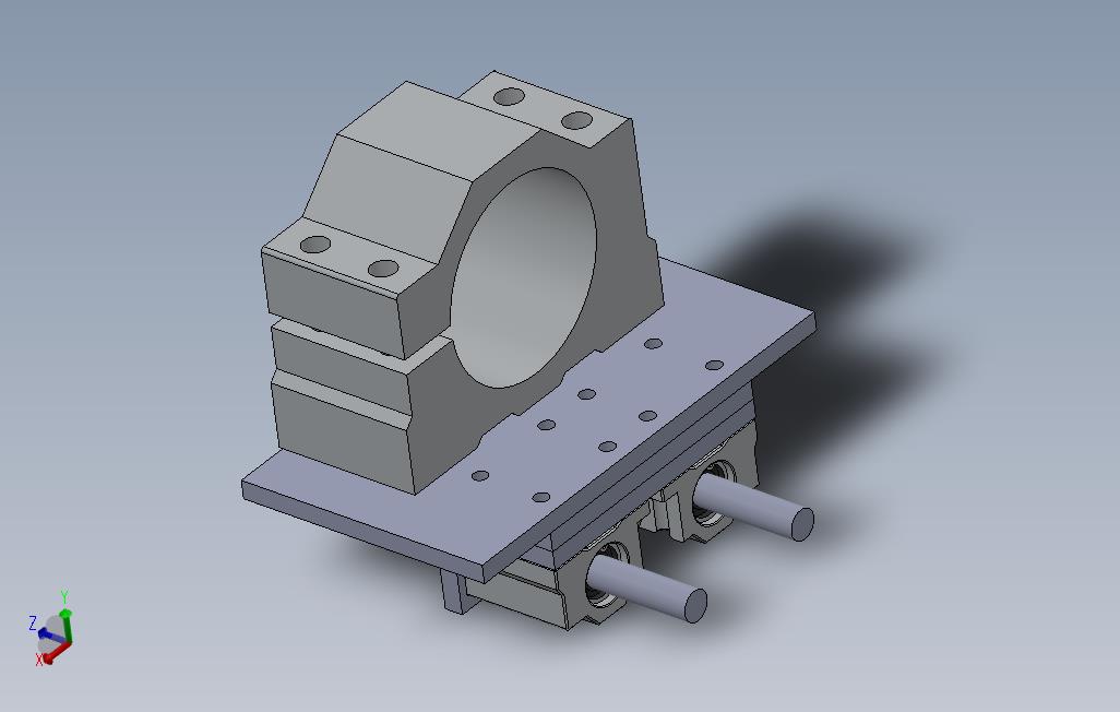 _318CNC-全铝主轴支架（52mm或55mm主轴）
