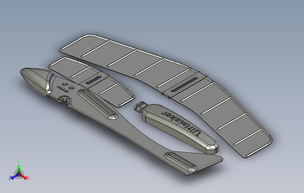 _3D打印的橡胶带玩具滑翔机