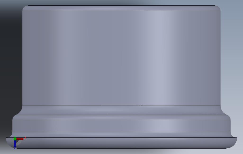_3D微型usb接口盖 俯视图