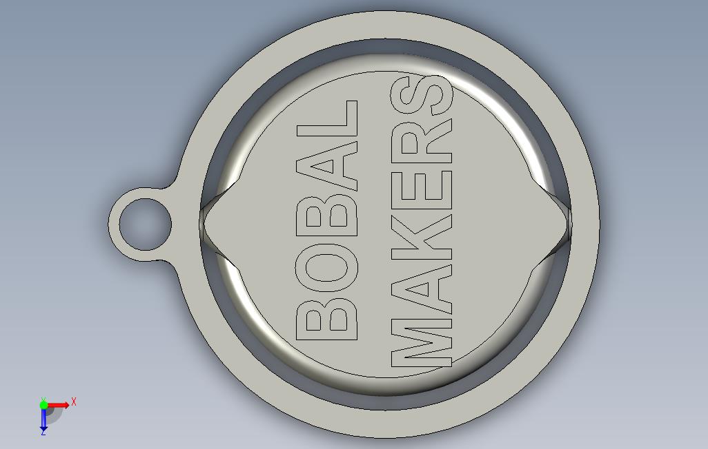 BobalmakersLlaveroBobalmakersKeychain 俯视图