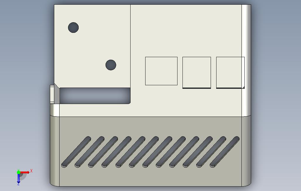 Ender3ProLCDRpberryPi4手机壳(混音和STEP文件) 俯视图