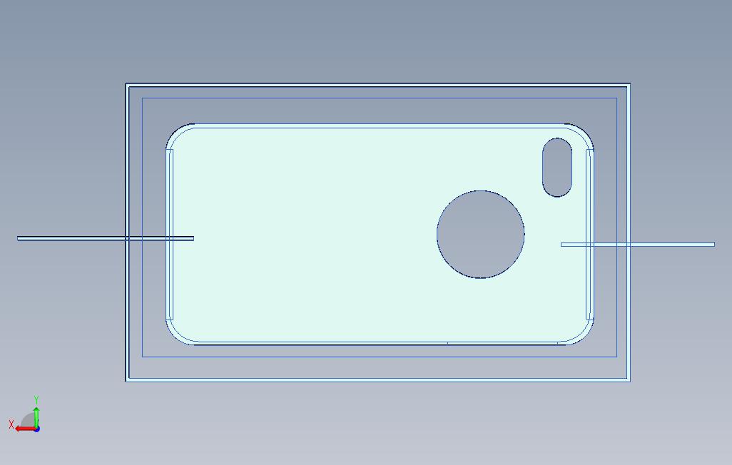 iPhone4铝壳 背面视图