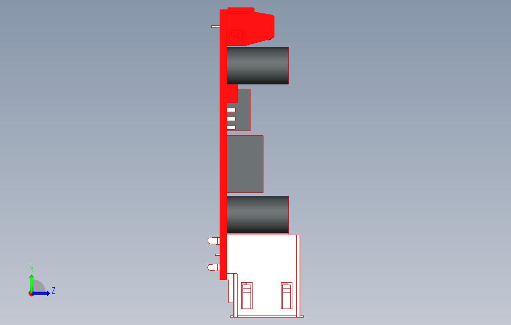 LM296USBDCDCBuck转换器型号 左侧视图