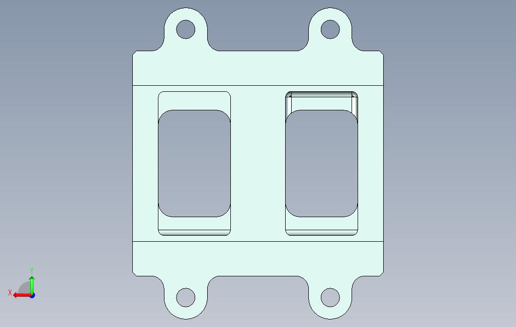 miniureem小型双缸蒸汽机引擎3D图纸UG设计 背面视图