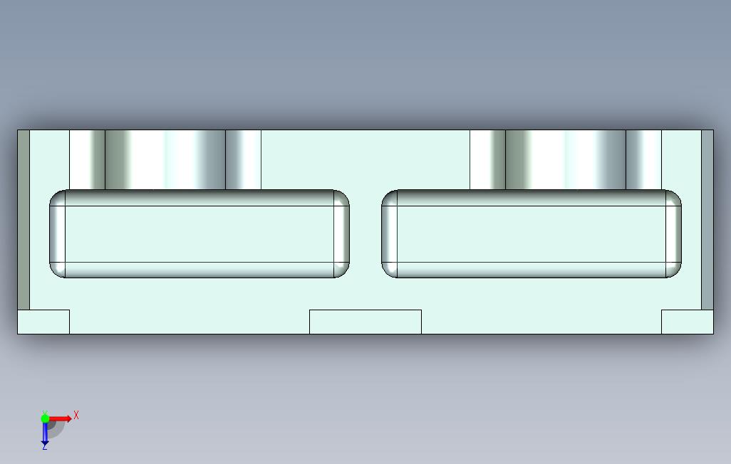 miniureem小型双缸蒸汽机引擎3D图纸UG设计 俯视图