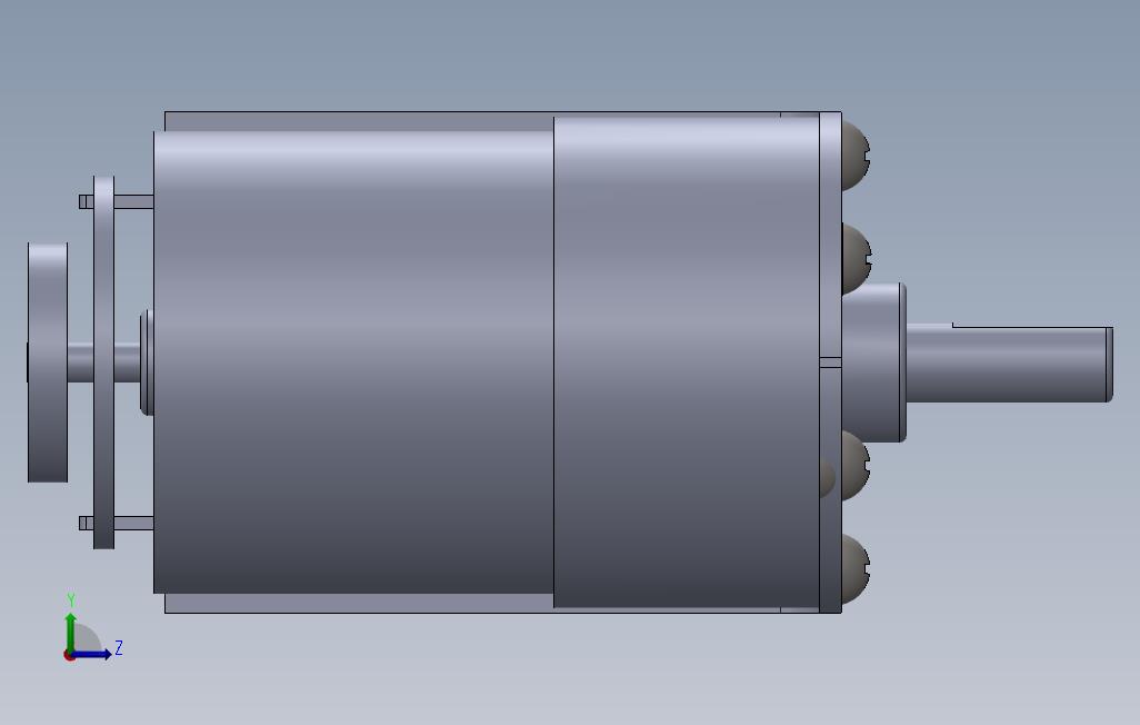 Pololu直流电机37dx2lmm安装在支架上_SOLIDWORKS 2012_模型图纸免费下载 – 懒石网