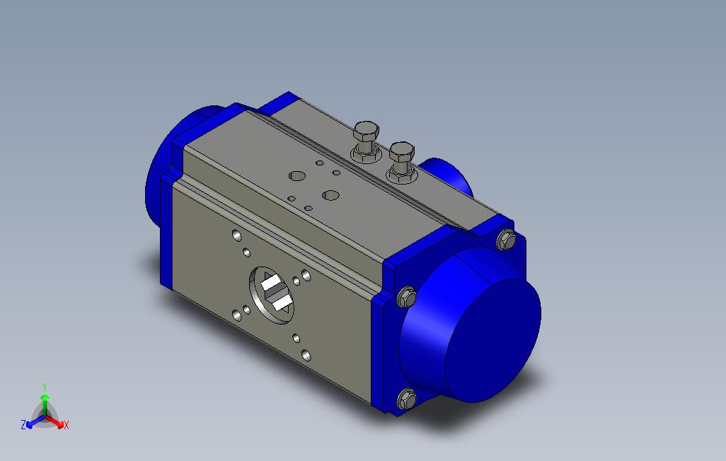 pro中设计的气动执行器