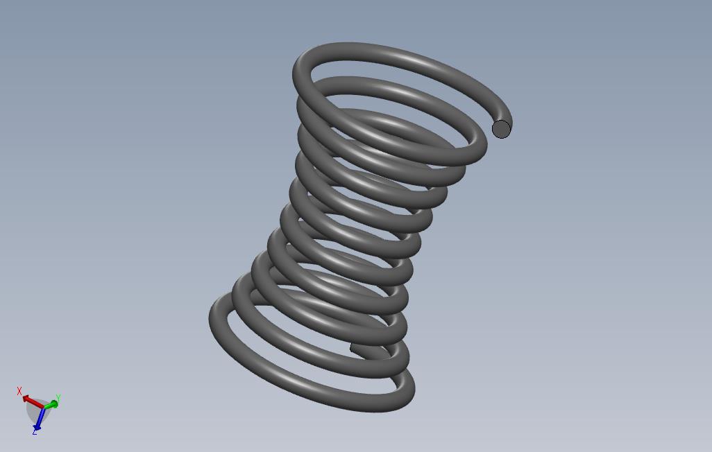 Solidork中的沙漏弹簧214