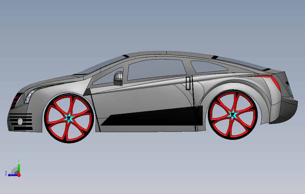 SOLIDWORKS上的凯迪拉克ELR