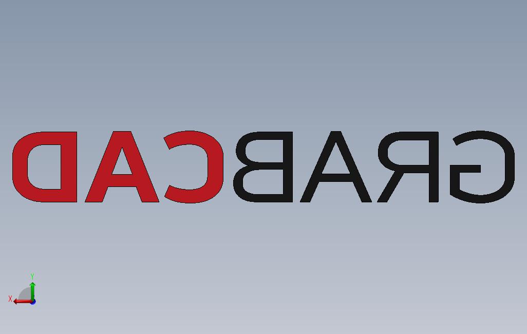 SolidWork中的3DGrbCAD徽标 背面视图