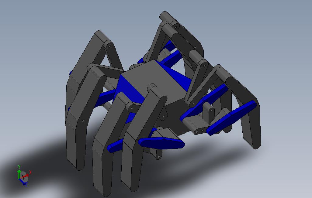 SolidWork蟹爪机构