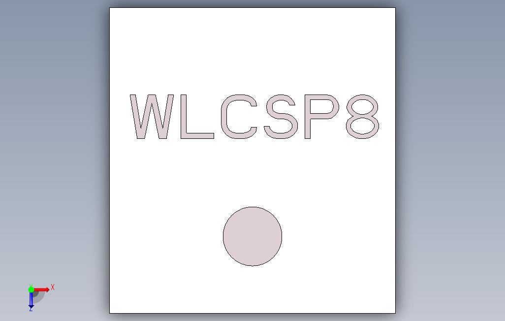 WLCSP8413913968型 俯视图