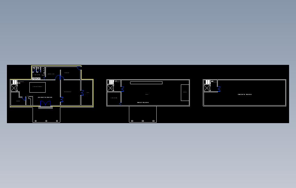 三层欧式建筑平面图