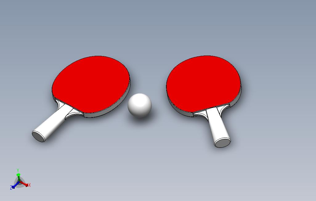 乒乓球火箭和球