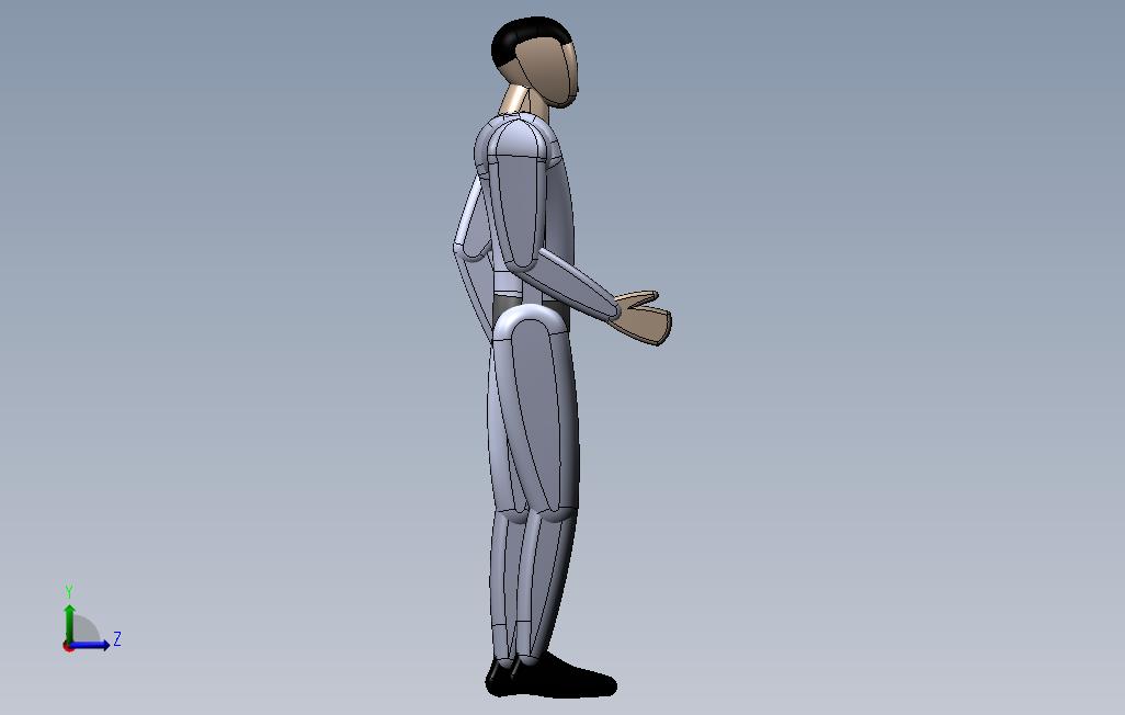 人_SOLIDWORKS 2014_模型图纸免费下载 – 懒石网