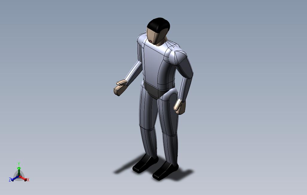 人_SOLIDWORKS 2014_模型图纸免费下载 – 懒石网
