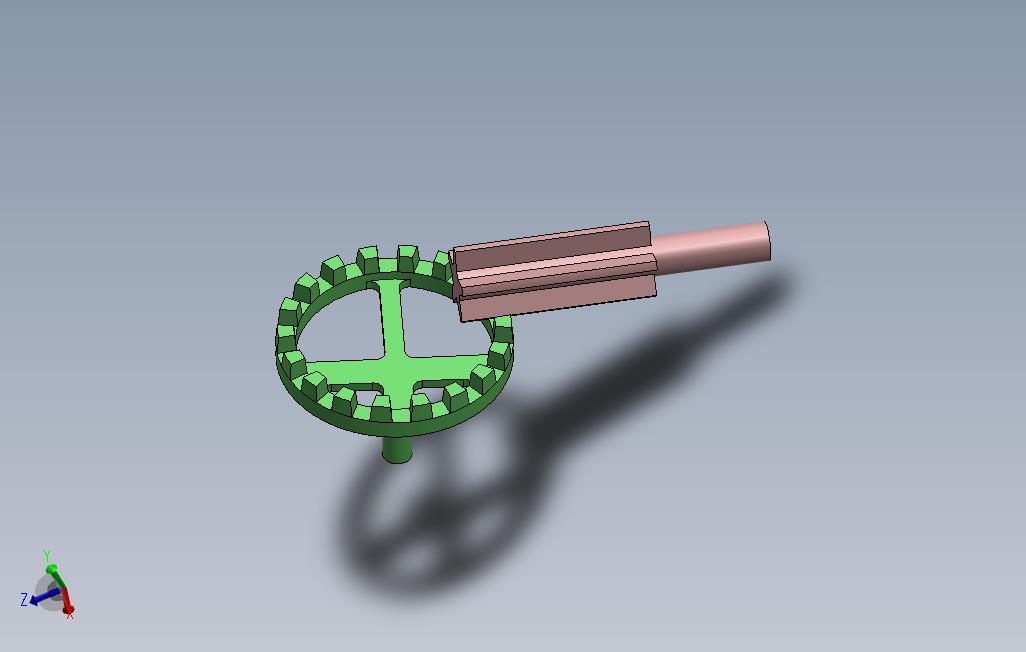 伞齿轮小齿轮机构