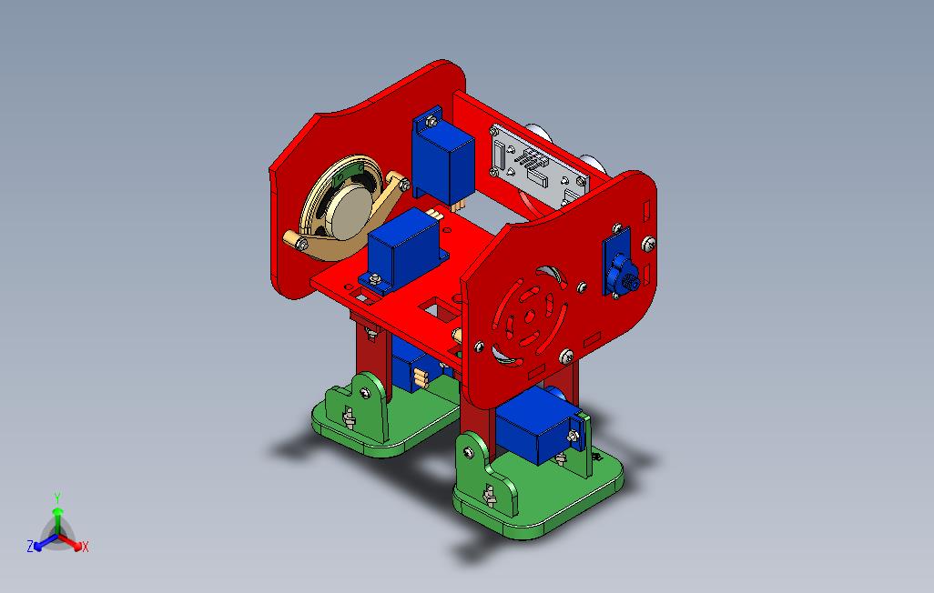 伺服步行机器人