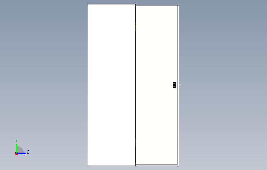 冲床工具柜 左侧视图