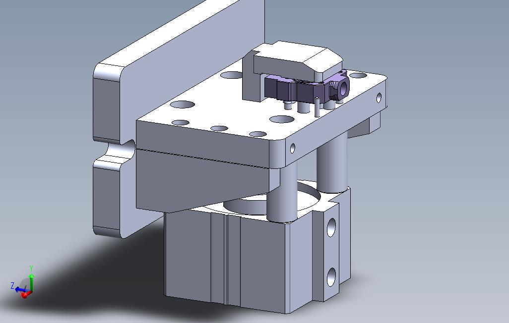 单缸，钻孔夹具