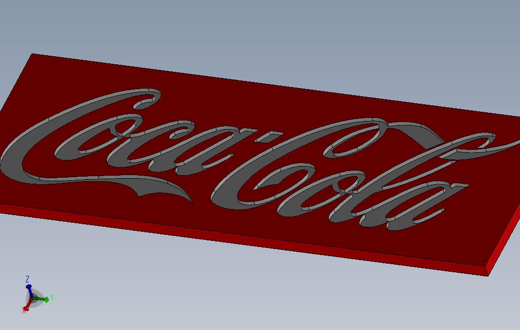 可口可乐3D字体