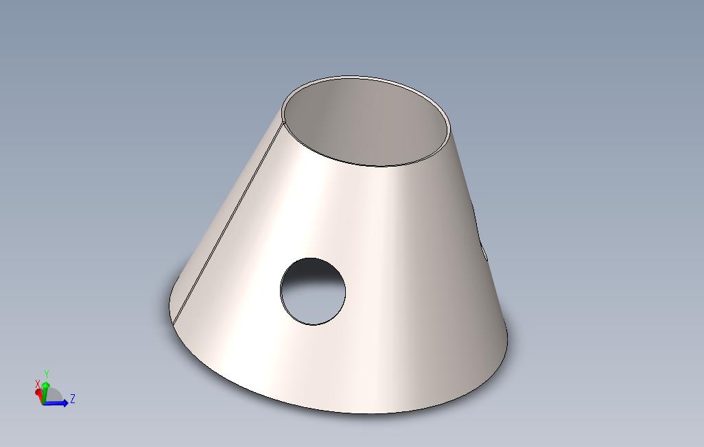 如何制作钣金圆锥体，SolidWork