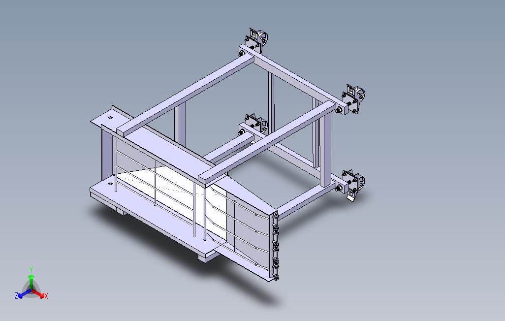 工业食品输送机结构3D图纸CATIA设计