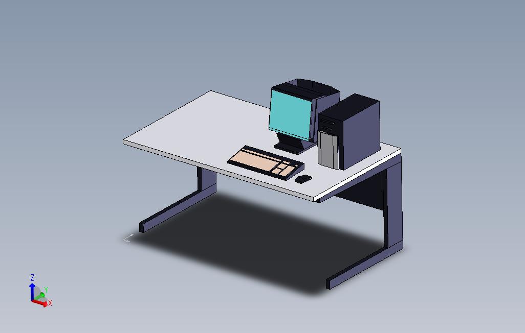 带管和塔的桌面