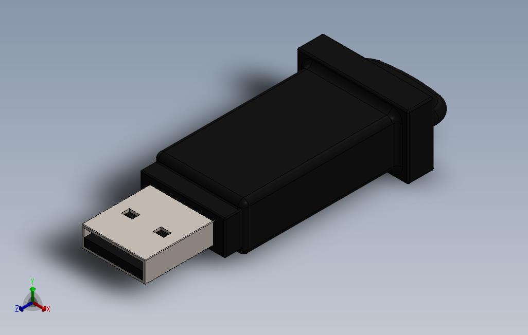 我的USB_SOLIDWORKS 2012_模型图纸免费下载 – 懒石网