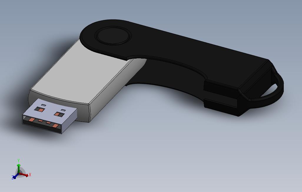 打开USB驱动器_SOLIDWORKS 2011_模型图纸免费下载 – 懒石网
