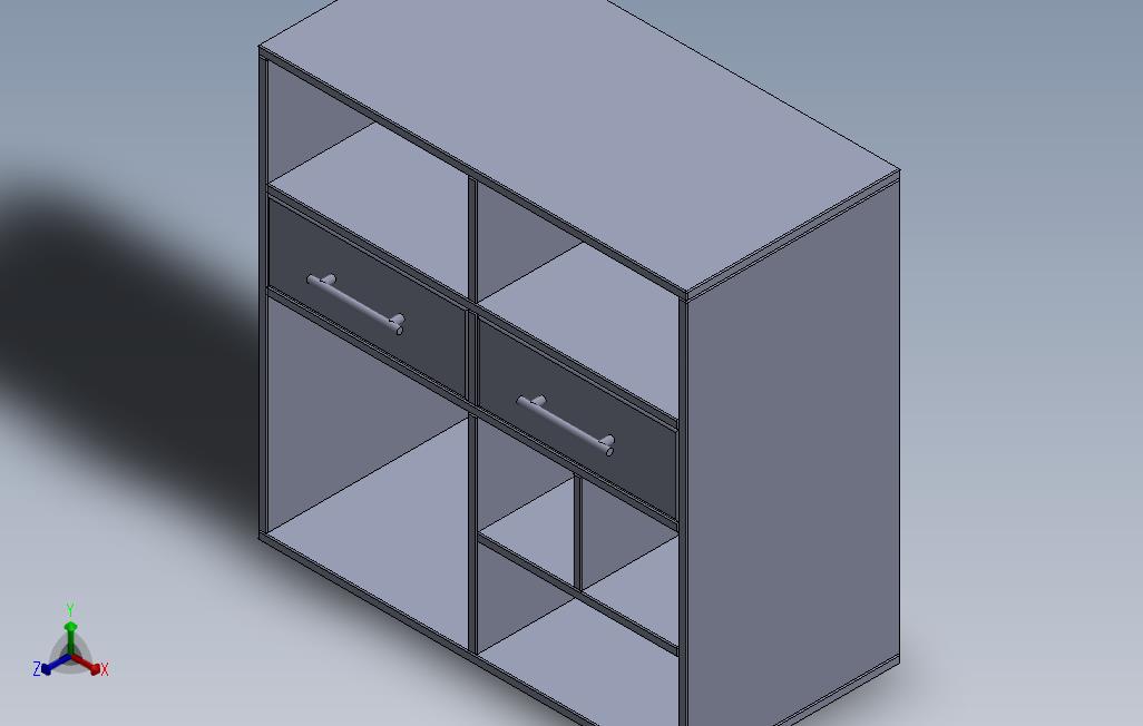 抽屉柜与书架金