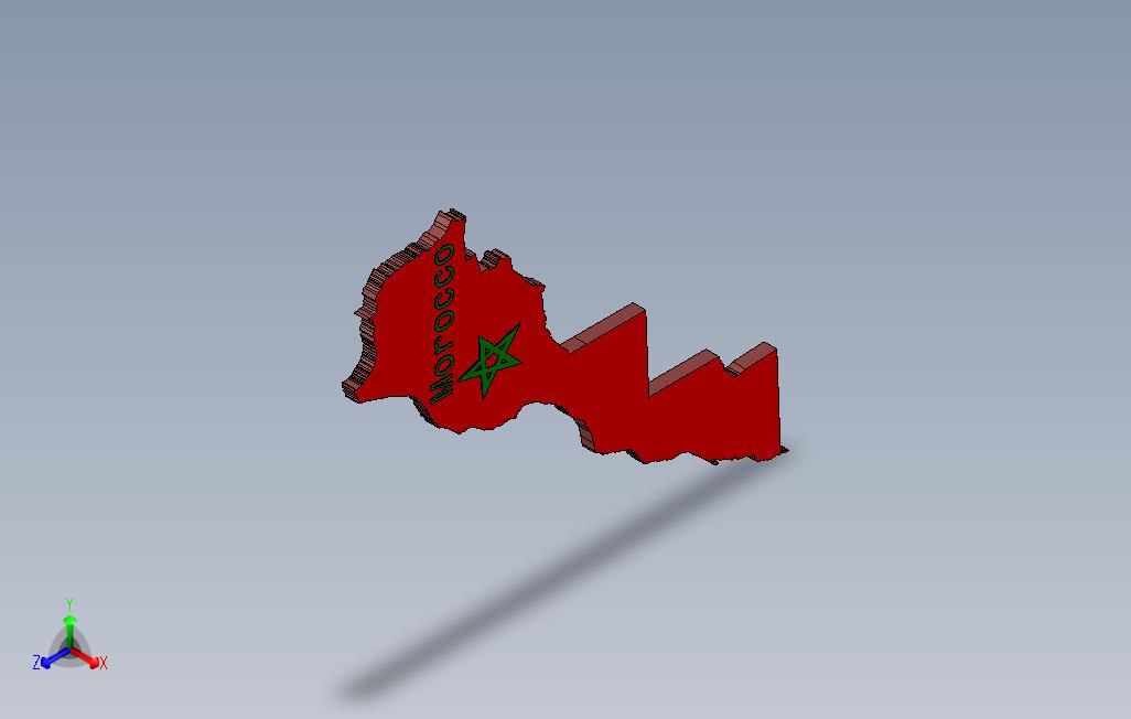 摩洛哥国家地图土地